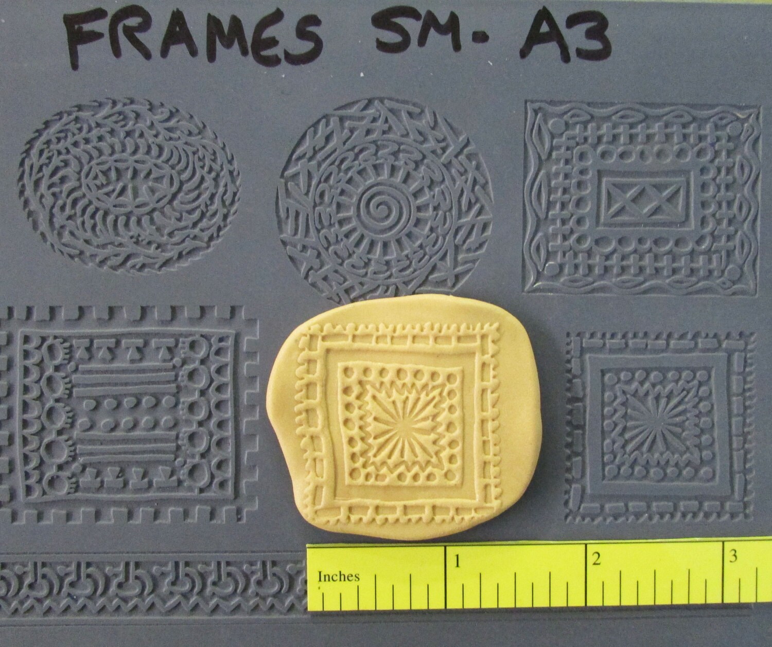 Texture Plate, for Metal Clay / Polymer Clay, frames SMALL A3 Original