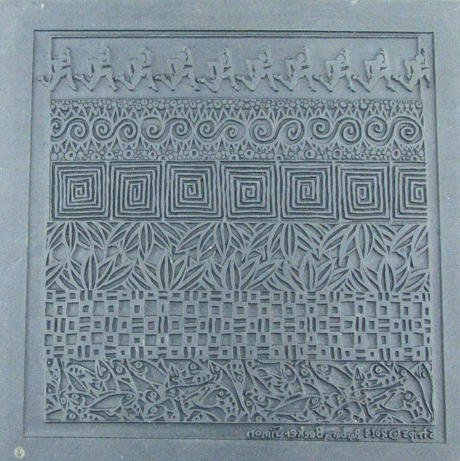 Texture Plate for Metal Clay / Polymer Clay Etsy