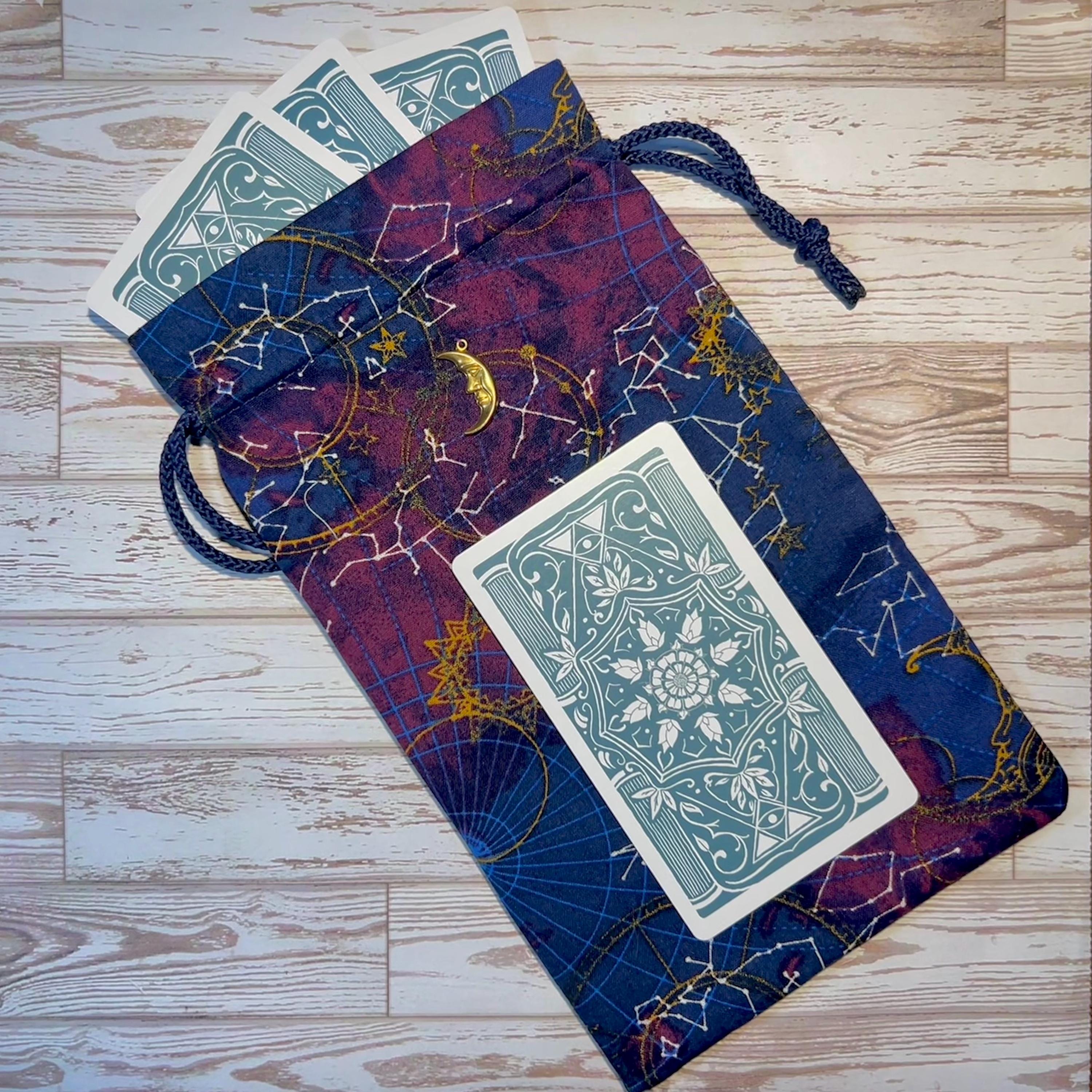 Cosmic Astrology Tarot Bag • Zodiac Signs Oracle Card Pouch ...