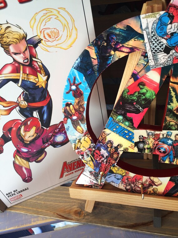 Small Avengers Bedroom Decor Superhero Wall Art Marvel Themed Baby Shower Gift Comic Book Nerd Fan Art Marvel Room Decor