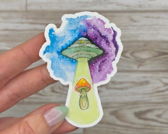 Mushroom Abduction • Vinyl Sticker