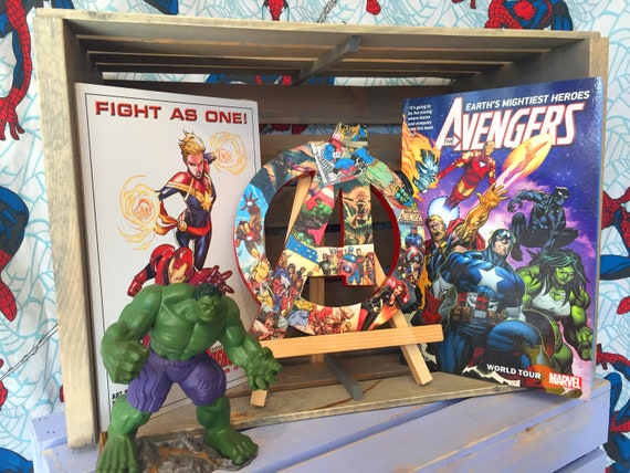 Small Avengers Bedroom Decor Superhero Wall Art Marvel Themed Baby Shower Gift Comic Book Nerd Fan Art Marvel Room Decor