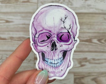 Vinyl Sticker • Vampire Skull