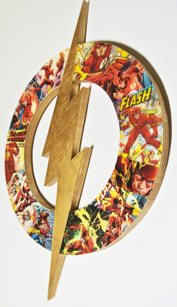 The Flash Man Cave Decor Superhero Wall Art Dc Themed Baby Etsy