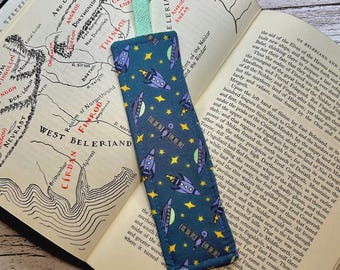 Fabric Bookmark • ufos & rockets