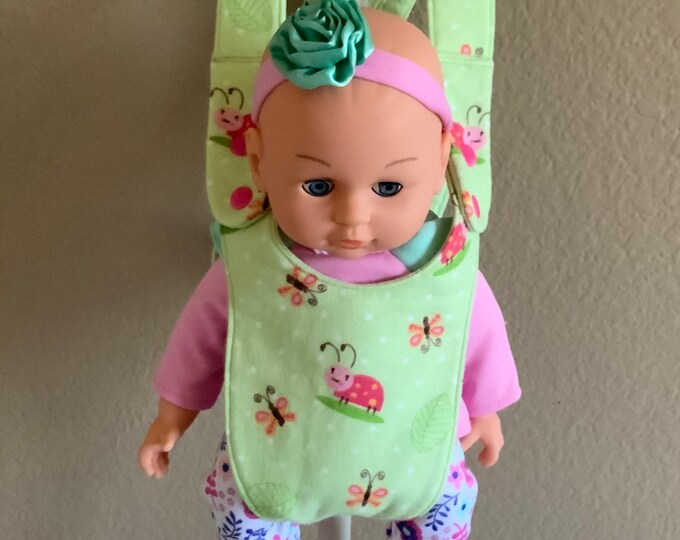 Doll Carrier for Baby Doll, Baby Alive, Itty Bitty Baby, Reborn Baby up
