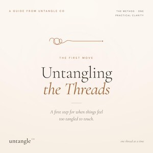 Untangling the Threads — A Guide for Separation, Disputes & Difficult Decisions | Ebook + Worksheet PDF