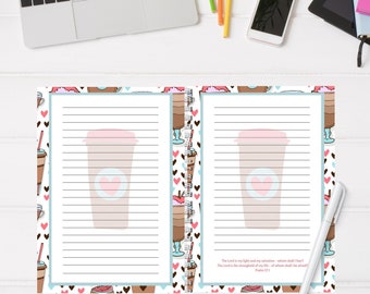 Coffee Faith Journal: Bible Verse Notebook