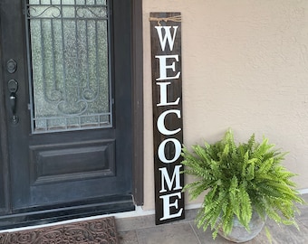 Welcome Porch leaner,lWelcome Sign, Front Door Welcome Sign, Welcome Sign Front Porch, Welcome Sign Front Door, Wood Welcome Sign,