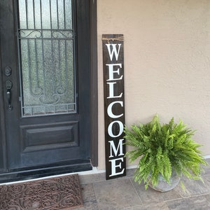 Welcome Porch leaner,lWelcome Sign, Front Door Welcome Sign, Welcome Sign Front Porch, Welcome Sign Front Door, Wood Welcome Sign, image 1