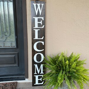 Welcome Porch leaner,lWelcome Sign, Front Door Welcome Sign, Welcome Sign Front Porch, Welcome Sign Front Door, Wood Welcome Sign, image 2