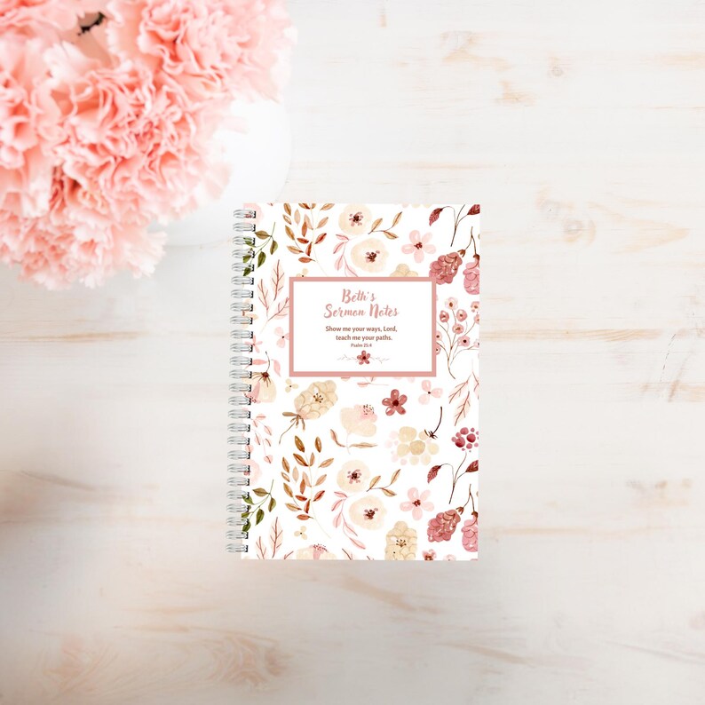 Sermon Notes Journal for Church, Christian Notebook for Note Taking - Etsy