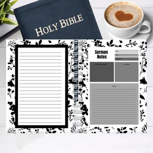 Church Notes Journal with Spiral Bound for Her - Sermon Notes