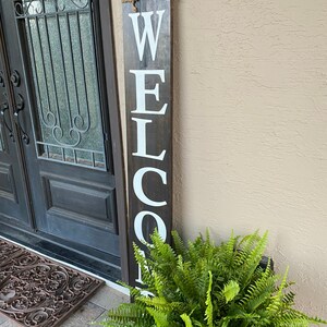 Welcome Porch leaner,lWelcome Sign, Front Door Welcome Sign, Welcome Sign Front Porch, Welcome Sign Front Door, Wood Welcome Sign, image 8