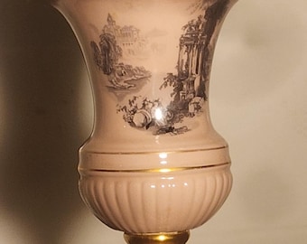 Lampa stołowa porcelanowa Tichenor