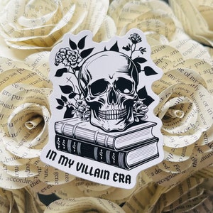 Sticker In My Villain Era, Sticker livresques, Amoureux des livres, Stickers Smut Books, Vilain Lover, Sticker Romance sombre