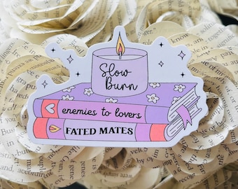Book Trope Sticker, Enemies To Lovers, Bookish Sticker, Book Lover, Book Sticker, Kindle Sticker