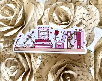 Enemies To Lovers Sticker, Bookish Sticker, Book Lover, Book Sticker, Kindle Sticker