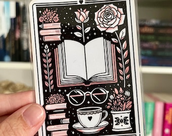 The Book Lover Bookmark, Tarot Card Bookmark, Gift For Book Lover