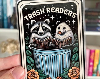 Trash Readers Book Club Bookmark, Tarot Card Bookmark, Gift For Book Lover