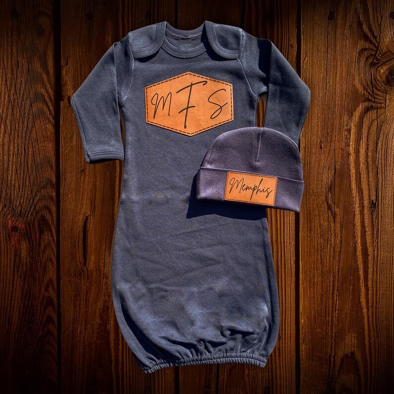 Baby Boy Coming Home Outfit Leather Newborn Set Leather Hat Etsy
