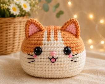 Loaf Cat Crochet Pattern – Easy Amigurumi Plush DIY | Beginner-Friendly Cat Loaf Design | Soft Handmade Toy Pattern
