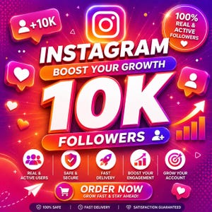 Instagram Growth Guide | Get 10000 Followers Promotion Guide | Organic Engagement & Digital Marketing Tips to Boost Reach