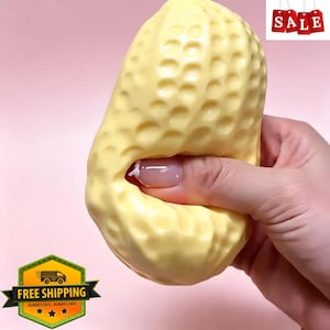 Pallina morbida cremosa al gusto di arachidi, giocattolo sensoriale antistress, pallina da spremere per alleviare l'ansia, spedizione gratuita.