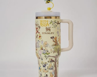 Winnie the Pooh Stanley Tumbler 40oz, Laser Printed Gift Box