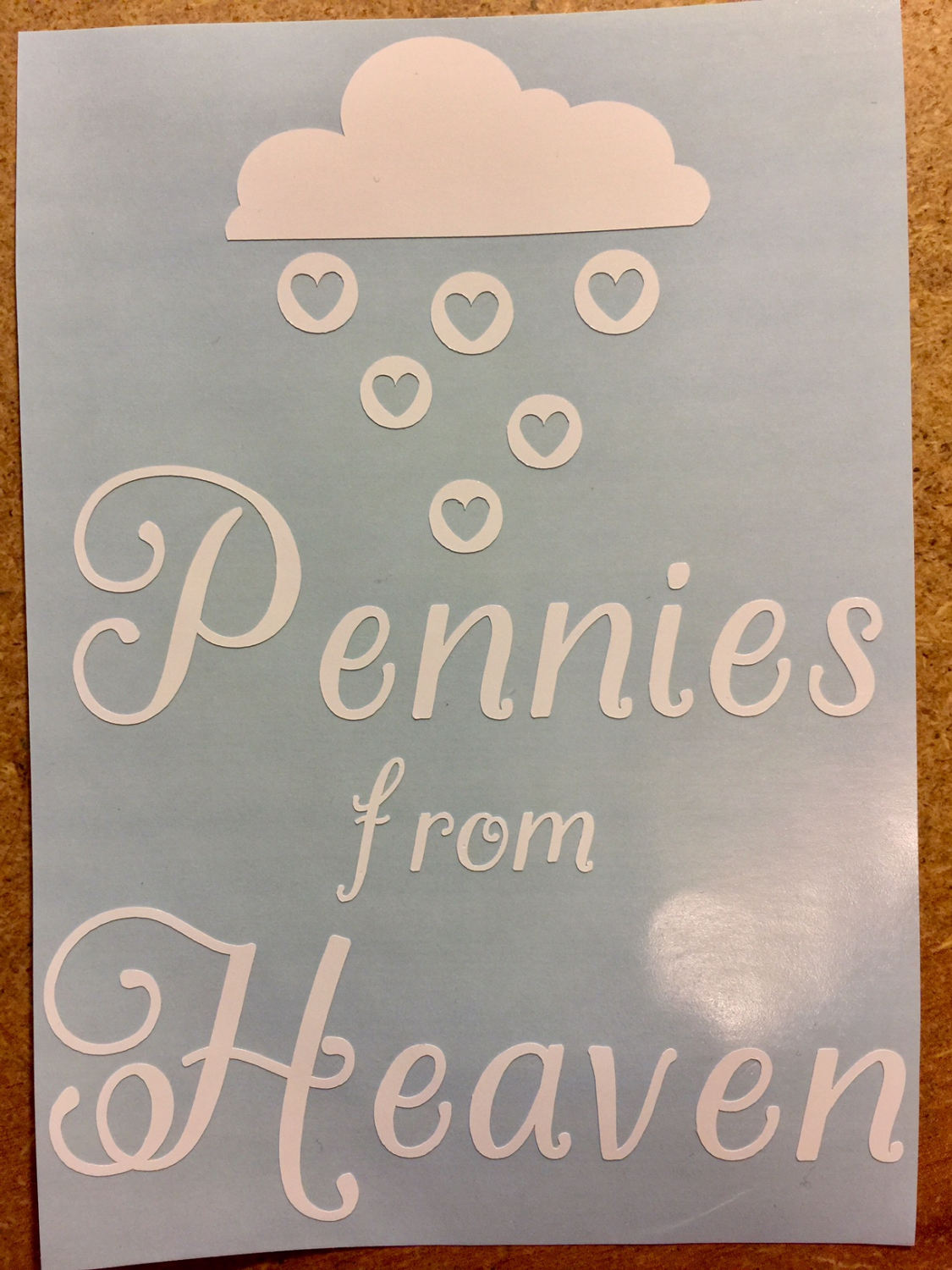 Pennies from Heaven Vinyl Sticker Decal Memorial Angel | Etsy
