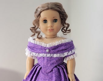 18" Doll Clothes Civil War Era Ball Gown + Day Bodice Fits American Girl Marie Grace