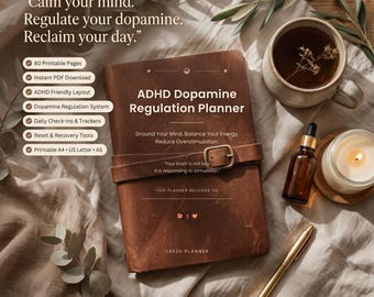 ADHD Dopamine Regulation Planner | Neurodivergent Self Care, Overstimulation Recovery, Hyperfocus Crash (Digital Download)