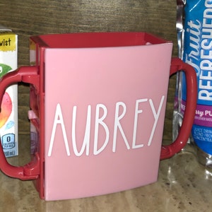 Personalized Plastic Juice Box Holders