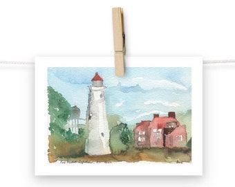 Fort Gratiot Lighthouse 5x7 Art Print on Thick Matte Paper