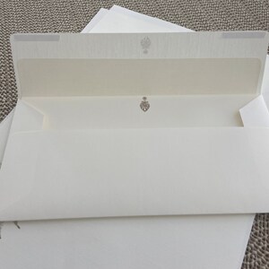 Hand made stationery set, writing paper with a mystic sun stamped on creamy, off-white writing paper, set of 30 pieces. image 5