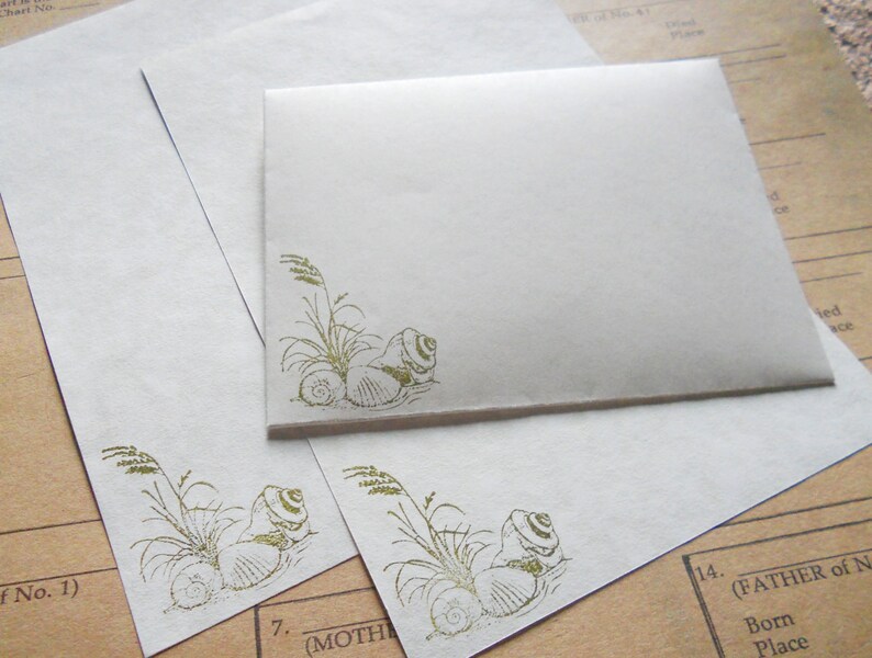 Parchment paper stationery image