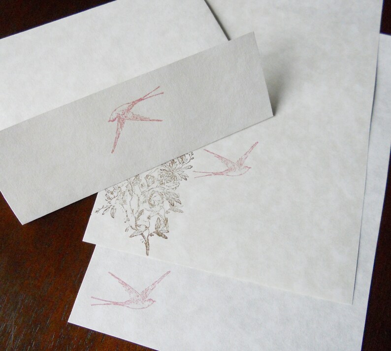 Parchment paper writing set picture