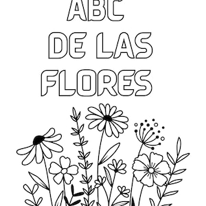 Spanish coloring book/ Spanish Alphabet Coloring book/ABC Coloring book/Toddler coloring book/Libro para colorear/ABC colorear