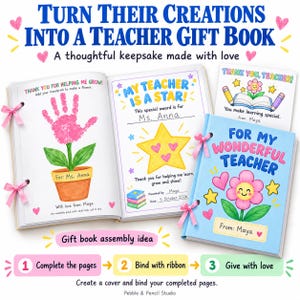 Teacher Appreciation Printable Activity Pack: 7-Page A4 PDF with Examples Guide