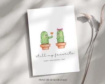 Printable Anniversary Card, Minimalist Love Card Romantic Wedding Anniversary Gift