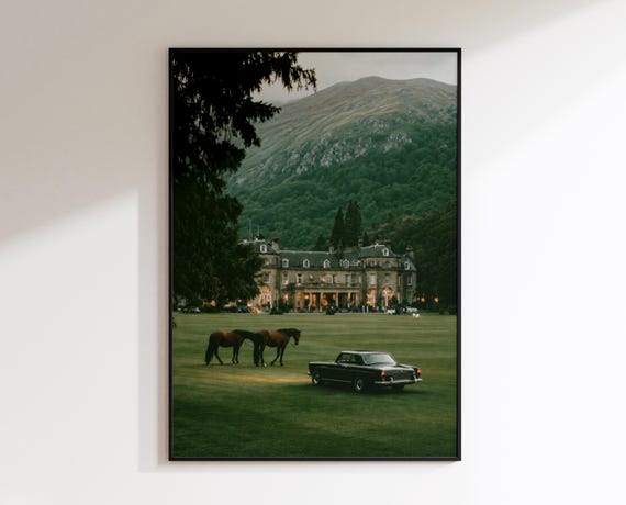 Old Money Wall Art Printable, English Manor Estate Decor, Luxury Mansion Wall Art, Quiet Luxury Art, Vintage Wealth Poster, Digital Download