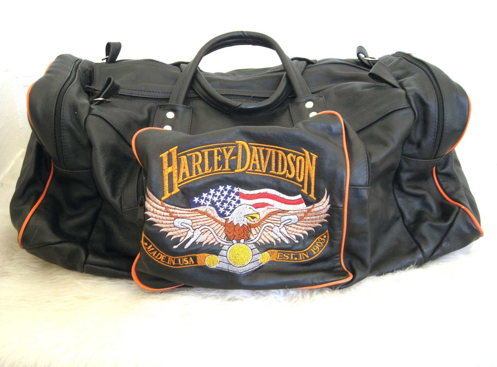 harley davidson duffle travel bag