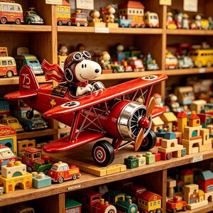 Flying Ace Snoopy Figurine - Etsy