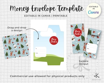 Editable Money Envelope - Canva Template