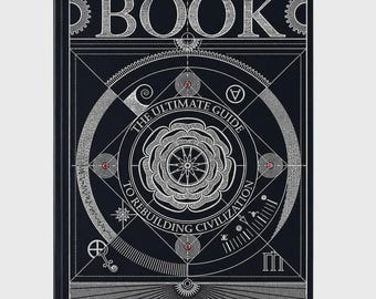 The Book – The Ultimate Guide to Rebuilding Civilization | Vintage Esoteric Hardcover Book Cover Art