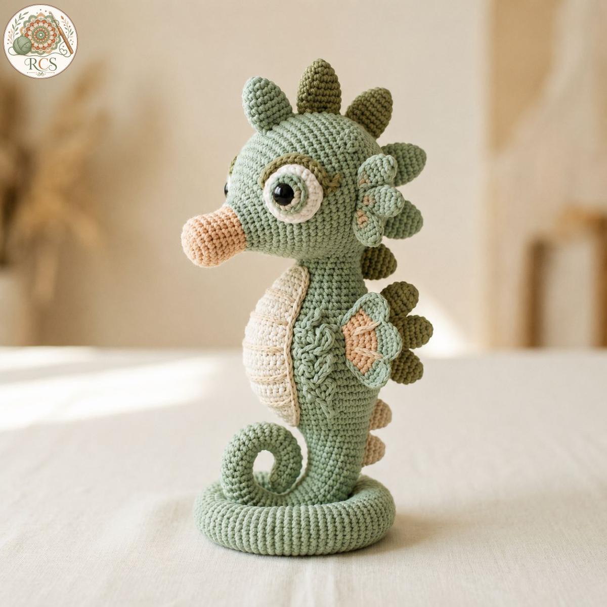 30 Seahorse Crochet Patterns to Make for Ocean-Inspired Gifts, Nursery Decor, and... 18 Sweet Sage Seahorse Pattern