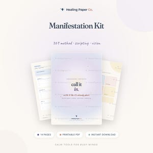 Kit de manifestation, méthode 369, journal de script, tableau de visualisation (téléchargement PDF)