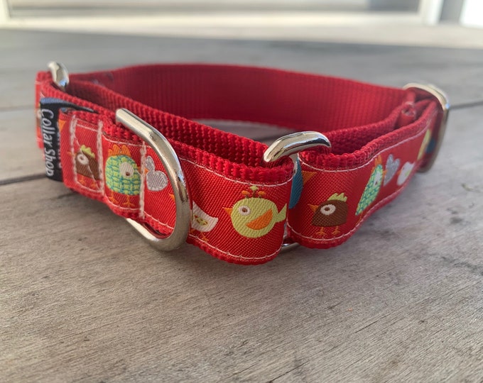 Sierra's Birdies & Chicks 1" Martingale Collar