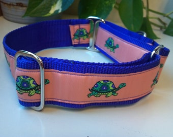Bailey's Flying Turtles 1.5" Martingale Collar