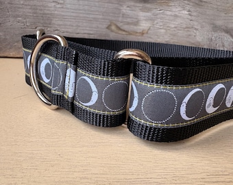 It’s Just a Phase - Black -  1.5" Martingale Collar